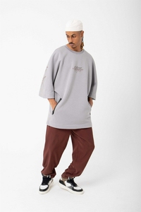 Camiseta con estampado de pantalla para hombre, prenda de vestir, de gran tamaño, 100% algodón, con logotipo personalizado, estilo urbano e informal, venta al por mayor, 2023 - Product Image 3