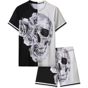Ensemble assorti de t-shirt en coton de style de rue - Product Image 1