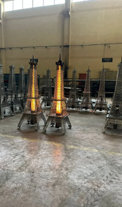 Estufa de Pellets Automática con Diseño de Cohete - Calentador de Leña Interior Estilo Torre Eiffel y Sistema de Chimenea de Biomasa de Alta Eficiencia - Product Image 4