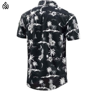 Bán Buôn Trong Kho Sử Dụng Quần Áo Hawaii Áo Sơ Mi Nam Giản Dị Mùa Hè Thời Trang Mặc Số Lượng Lớn Quần Áo Bãi Biển Mặc Người Đàn Ông Của Áo Sơ Mi - Product Image 3