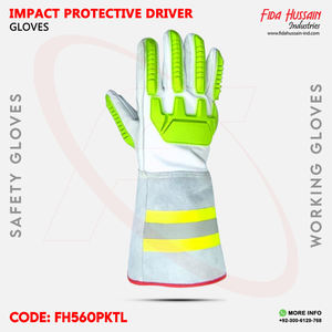 Vente en gros de gants de sécurité pour conducteur d'hiver résistants aux coupures avec protection contre les chocs Meilleure vente de gants en cuir confortables du Pakistan - Product Image 3
