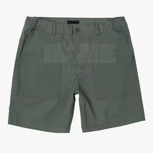 Pantalones cortos chinos de cintura media para hombre, superventas, transpirables, 100% algodón, informal, patrón sólido, secado rápido, alta calidad - Product Image 2