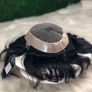 Parche para el cabello de Los Ángeles para hombre con cabello Remy indio rizado recto y cuerpo profundo estilos de ondas de agua número de modelo Australia - Product Image 5