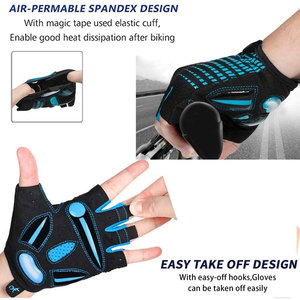 Guantes de medio dedo deportivos personalizados para hombres, guantes de entrenamiento para ciclismo, Fitness, gimnasio, prendas de vestir exteriores, guantes de ciclismo - Product Image 4