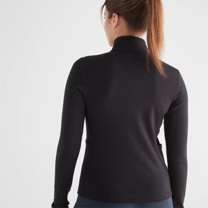 Chaqueta de forro polar Sherpa de microforro polar reciclado para mujer respetuosa con el medio ambiente chaqueta de exterior con cremallera completa personalizada - Product Image 3
