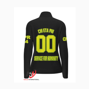 Sorority Chi Eta phi เสื้อแจ็คเก็ตลำลองปักกระดุมด้านล่างมีกระดุมเสื้อ1932ทีมตัวแทน - Product Image 6