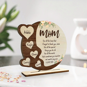 Plaque cadeau en bois et en acrylique personnalisée célèbre son amour, un souvenir intemporel pour toute occasion chère - Product Image 1
