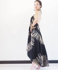 Hot Designer Beach Women Wear Rayon Tie Dye Deep Neck Magic <b>Dress</b> - Product Image 2