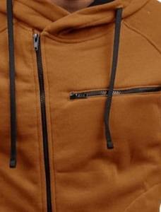Sudaderas con Capucha Personalizadas para Hombre, con Cierre, de Invierno, Casuales, Sólidas, 100% Algodón, de Alta Calidad - Product Image 3