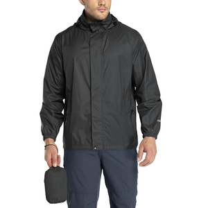 Veste coupe-vent zippée en toile respirante et résistante à l'eau pour homme, style vintage, avec poches, pour l'extérieur en hiver 2026 - Product Image 1