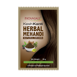 Patanjali Kesh Kanti hierbas Mehandi Nat. Marrón 20 g - Product Image 1