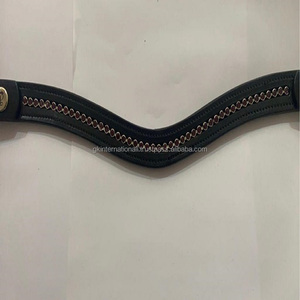 2022ใหม่มาถึงช่องที่ว่างเปล่าหนังสีดำม้าคิ้ววงโค้งรูปร่างกับออกแบบ Bling ในขนาดที่กำหนดเองทั้งหมดและสี - Product Image 5