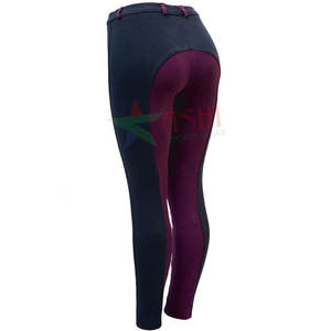 Pantalones deportivos ecuestres de cintura alta, asiento completo, estampado de silicona, mallas para montar a caballo, excelente calidad de entrenamiento de equitación - Product Image 6