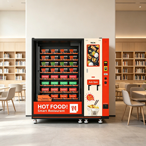 Robot distributeur intelligent TCN pour repas chauds <span class=keywords><strong>24h</strong></span>/24 <span class=keywords><strong>en</strong></span> milieu hospitalier, avec micro-ondes intégré et bras robotique anti-pincement pour médecins et infirmières - Product Image 2