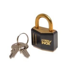 Candado ABUS 718/30 Latón Inox, Elementos Interiores de Acero Inoxidable - Product Image 1