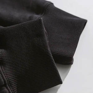 Sweat-shirts à capuche pour hommes, couleur unie, hiver, confortables, respirants, en polaire, fermeture éclair, impression puff, polyester/coton, design personnalisé, utilisation en extérieur - Product Image 6