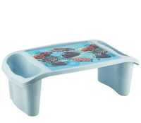 Table d'activités multifonctionnelle durable pour enfants avec compartiments de rangement latéraux, design moderne en plastique pour chambre à coucher et espaces repas extérieurs