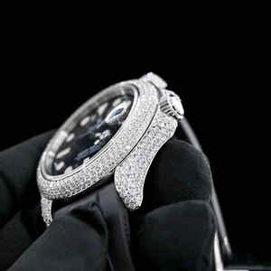 High Quality 30 Carat VVS Moissanite <b>Diamond</b> Studded Automatic Quartz Jewelry <b>Watches</b> Luxury Analog Dial Display New - Product Image 5