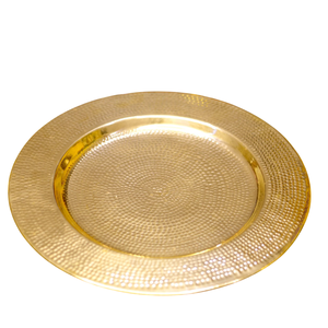 Great Quality Everlasting Metal <b>Charger</b> <b>Plate</b> Sparkly & Elegance Stainless Steel <b>Gold</b> Finished Handmade Metal <b>Charger</b> <b>Plate</b> - Product Image 1