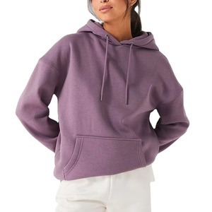 Sudaderas con capucha de secado rápido para mujer, nuevo diseño, Jersey informal liso, sudaderas con capucha con logotipo personalizado y hombros caídos para mujer a precios razonables - Product Image 1