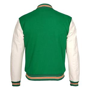 Veste universitaire personnalisée pour hommes, décontractée, style lycéen, baseball, bomber avec manches en cuir et laine, longue veste d'hiver - Product Image 4