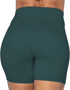 Pantalones cortos de entrenamiento de cintura alta para mujer, pantalones cortos de gimnasio de yoga y a prueba de sentadillas sin costuras, fabricación personalizada para mujer - Product Image 4
