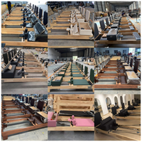 Machine de Pilates Reformer réglable à ressorts, équipement d'entraînement en chêne thaïlandais importé pour studio de Pilates