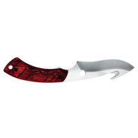 Couteau de Découpe/Type Bowie en Acier Damas de Haute Qualité, Lame à Pointe Tombante, Bord Dentelé, Fourreau en Cuir Cousu Main, OEM