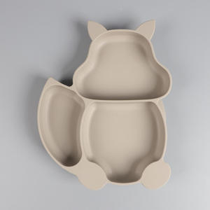 2025 Wholesale Factory Silicone Plate BPA Free Cute Bear Shaped Safe Cartoon Baby Feeding <b>Set</b> Leak Proof Dishwasher Safe - Product Image 2