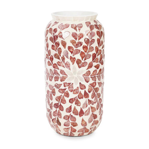 Vase de décoration de table en nacre rose de luxe Vase de coquille d'usine du Vietnam pour la décoration de la maison - Product Image 3