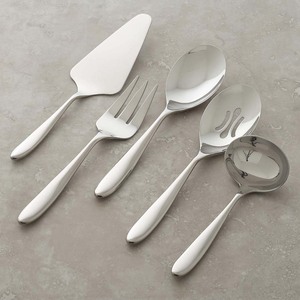 Vaisselle Peut Être Personnalisée LOGO Moderne Service et Cuisine Dessert Couverts Serveurs En Acier Inoxydable Argent Cuillères De Service - Product Image 4