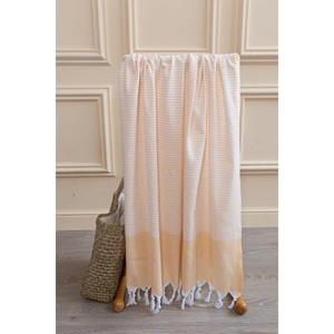 Juego de 2 toallas de baño Varol 100% algodón Pestemal (toalla turca) de secado rápido, a rayas, de tejido jacquard grueso, para playa - Product Image 3