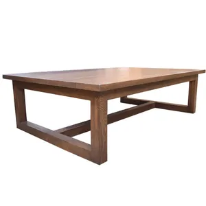 Solid Teak Wood Coffee Table Natural Finish For Indoor And Outdoor Bengkulu