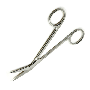 Haute qualité Locklin gomme ciseaux métal acier coudé en forme un tranchant denté ciseaux de chirurgie médicale personnalisés - Product Image 2