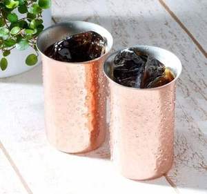 Handmade copper <b>glass</b> with antique finish perfect for gifting home restaurant kitchen water drinking use - Product Image 6