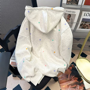 Hiver Version coréenne Tie Dye Print Loose All Fashion Casual Womens Hoodie New Top Coat for Women - Product Image 5