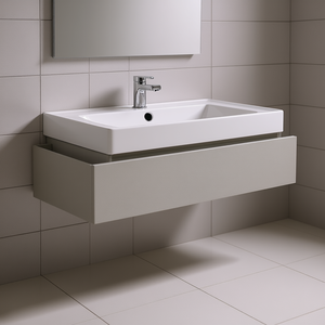 วิสเต้ 120 ซม. ตู้อ่างล้างหน้าลิ้นชักเดี่ยวสีเทาเพิร์ลเกรย์ - Product Image 3