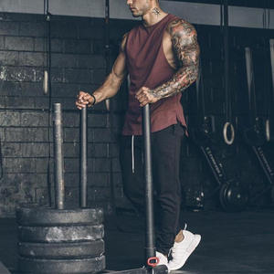 Débardeur de sport formel pour homme, camouflage, musculaire, sans manches, avec coton respirant et polyester imprimé, stringer de musculation - Product Image 3