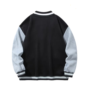 Oem Custom High Quality Men's Baseball Letterman Varsity Jacket Custom Embroidery <b>Windbreaker</b> Jacket - Product Image 2