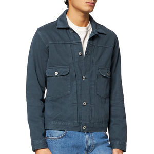 Best Fashion New High Quality Breathable Fabric Men <b>Denim</b> <b>Jackets</b> Hot Selling Cotton Make Comfortable Design Men <b>Denim</b> <b>Jackets</b> - Product Image 1