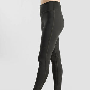 Pantalon de fitness sans couture avec logo personnalisé en gros pour femmes Leggings de fitness taille haute sans ligne de front - Product Image 4