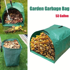 270L Pliable Horizontal Jardin Porte-<span class=keywords><strong>Feuille</strong></span> Mauvaises Herbes Sac De Collecte Jardinage Semi-Circulaire Pelle À Poussière Débris Gazon Clippings Seau - Product Image 3