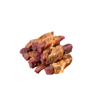 Friandises pour chiens en gros Meatyway : Bouchées de poulet et patate douce violette, riches en protéines, faibles en calories, supplément vitaminique, 100g/sac, pour l'hygiène dentaire