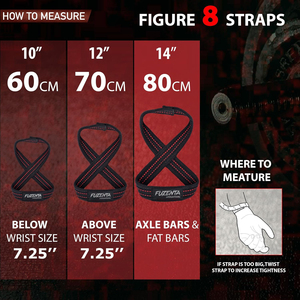 Cross-fit Deadlift Premium Quality Strong Man Workout Weightlifting 8 Figure <b>Straps</b> Non-slip Custom Gymnastic Figure 8 <b>Strap</b> - Product Image 3