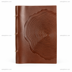 DIVRIS - Couverture de menu de restaurant personnalisée de luxe - Porte-menu en cuir PU imperméable avec pages remplaçables - Product Image 5