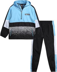 Conjunto Deportivo de Invierno Unisex para Adultos, con Capucha, Chaqueta Cortavientos con Cierre de Cremallera y Pantalones Jogger, Ecológico - Product Image 1