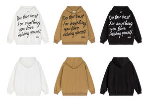 Sudadera con Capucha Unisex Extra Grande, 100% Algodón, Gruesa, Invierno, Lavada, con Bordado Frontal e Impresión Digital - Venta al por Mayor - Product Image 5