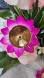 <b>Brass</b> Diya for Diwali Gift - Lotus Shaped Diya for Festive Decoration <b>Oil</b> Puja <b>Lamp</b> with Gift Box - Festive Gifting Item - Product Image 3