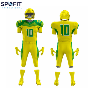 Fabricant OEM d'uniformes de football américain, maillot et pantalon de haute qualité, ensemble court, séchage rapide, respirant, uniforme en gros - Product Image 4