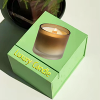 Boîte d'emballage de parfum en carton recyclable personnalisée avec impression offset et logo, boîtes cadeaux pliables créatives avec insert pour bougie